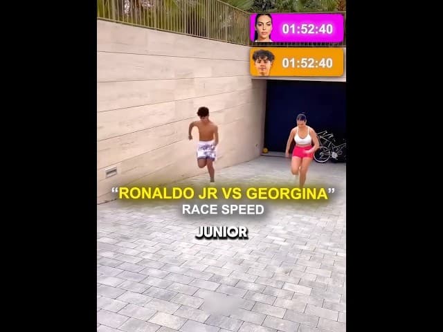 Georgina Challenged Ronaldo’s Family… But Lost Every Race 😂🏃‍♀️