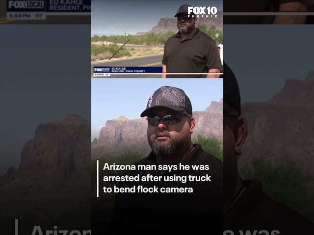 Arizona man arrested after damaging Flock license plate camera | FOX 10 Phoenix