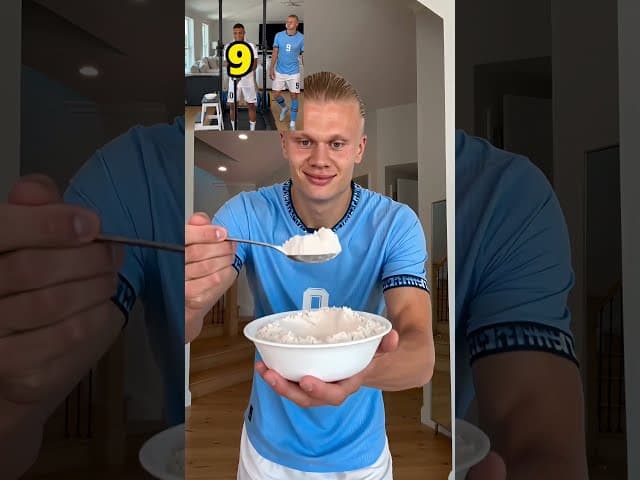 Haaland Turned Mbappé's Gym Into a Powder Storm 😂💨 #shorts #haaland #mbappe #funny