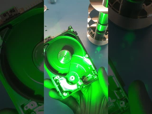 Scratched Hard Drive... #tech